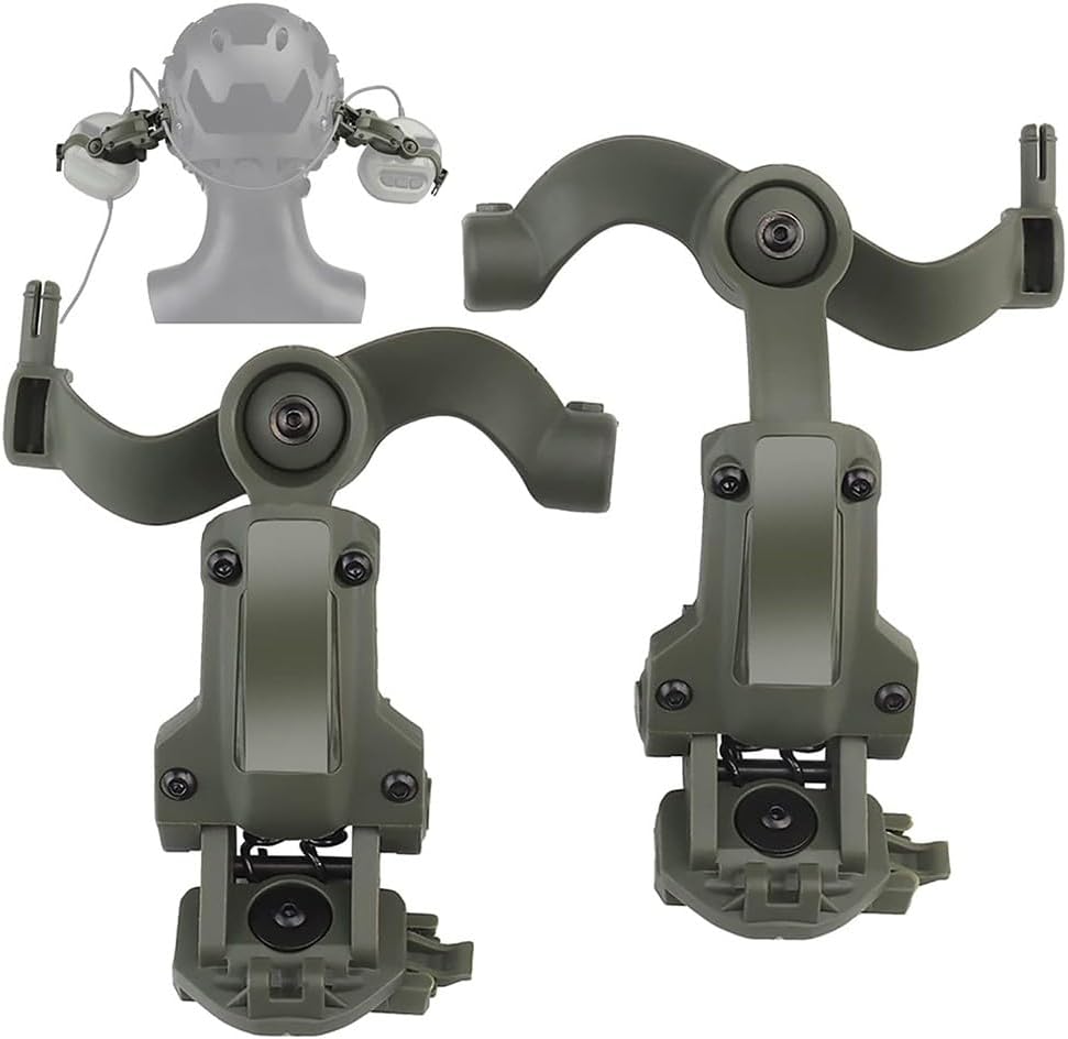 Taktischer Helm Ops Core ARC/Schienenadapter, Aufhängung Kopfhörerhalterung, Federung, Ohrenschützer-Unterstützung Multi-Winkel-Rotation Helm-Headset-Halterung 1 513IucyUYXL. AC SL1000 - antaresshop.de