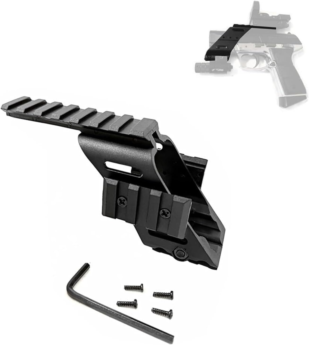 PBTMCD Tactica Universal-Pistolen-Zielfernrohr, Leichte Montage Mit 7/8" Weaver/Picatinny 21 Mm Schienenhalterung 1 51JR+Q7zv+L. AC SL1500 - antaresshop.de