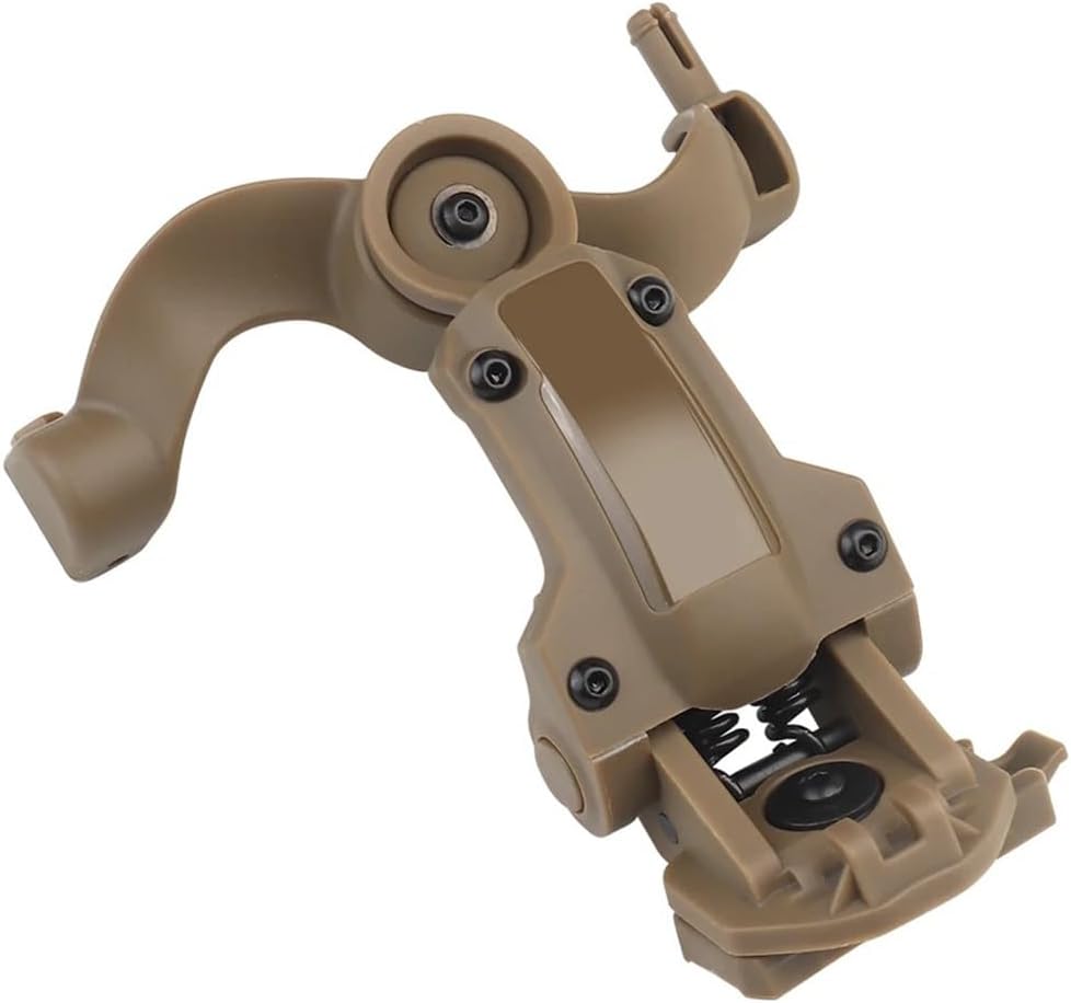 Taktischer Helm Ops Core ARC/Schienenadapter, Aufhängung Kopfhörerhalterung, Federung, Ohrenschützer-Unterstützung Multi-Winkel-Rotation Helm-Headset-Halterung 5 - antaresshop.de