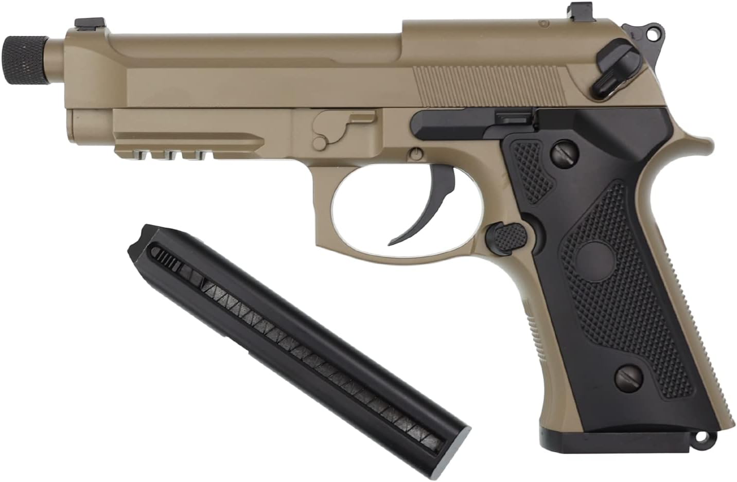 OpTacs Cyma Softair Airsoft Pistole CM132/ M9 AEP MOSFET Version TAN 0,5 Joule Kal. 6mm 6 - antaresshop.de