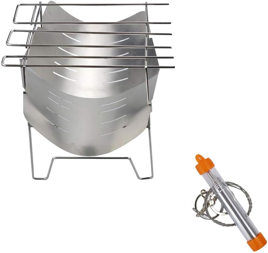 jebyltd Camping Holzofen Grill Faltbarer Edelstahl Brennholz Buring Ofen für BBQ Camping Zubehör für Kinder Real 1 51kHnREjd L. AC SL1024 - antaresshop.de