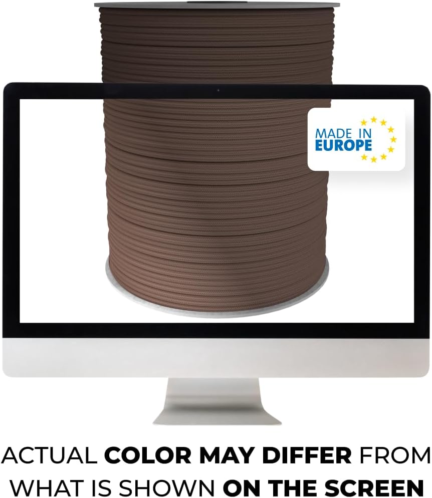 EdcX 4 mm Nylon Paracord 550 30 m (100 Fuß) – Typ III, 100% Nylonseil, 7-strängiges Seil, 4 mm Nylonseil in Volltonfarben (Black, 30 m) 153 613lfaMtQ8L. AC SL1080 - antaresshop.de