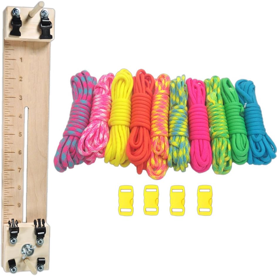 PARACORD PLANET 250 kg Typ III Paracord Combo Bastelset mit einer 25,4 cm Pocket Pro Jig - zusätzliche Monkey Fist Jig Option 18 61BMEUOrJJL. AC SL1000 - antaresshop.de