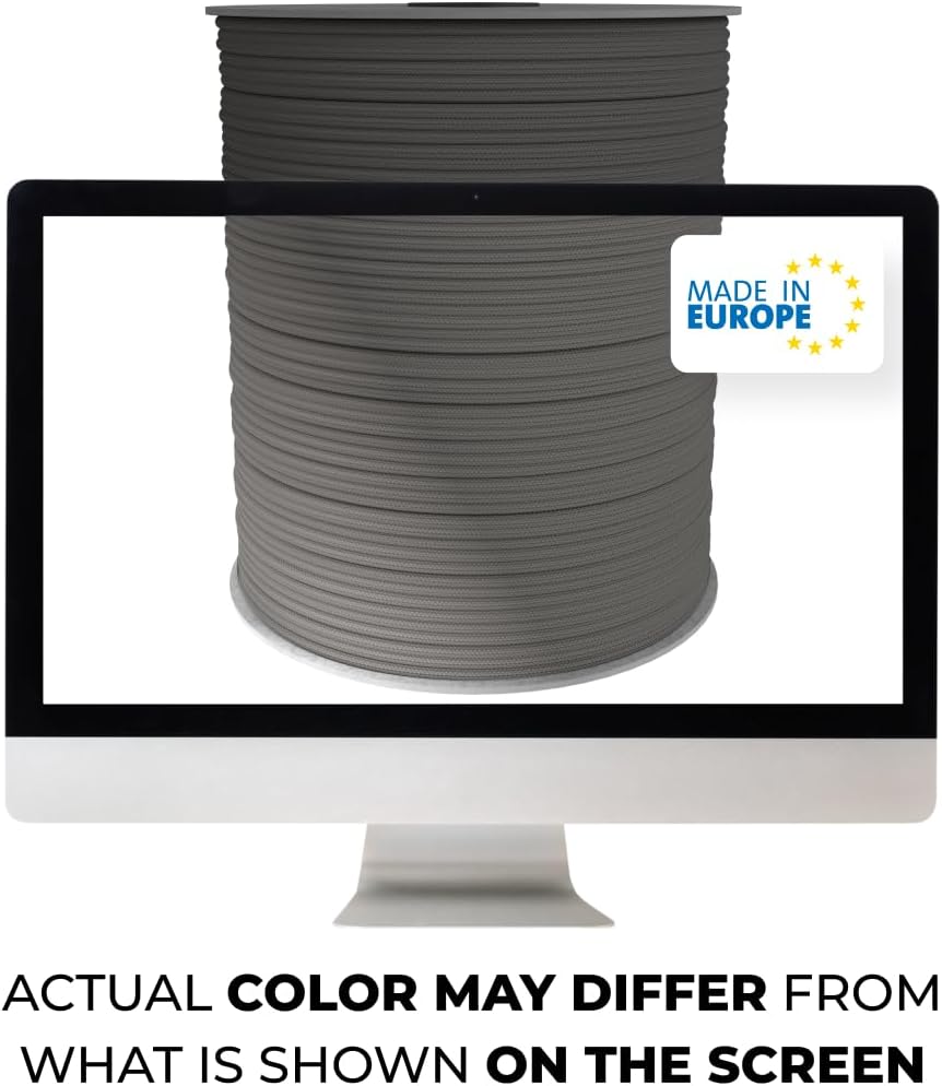 EdcX 4 mm Nylon Paracord 550 30 m (100 Fuß) – Typ III, 100% Nylonseil, 7-strängiges Seil, 4 mm Nylonseil in Volltonfarben (Black, 30 m) 163 61HQmcr78QL. AC SL1080 - antaresshop.de