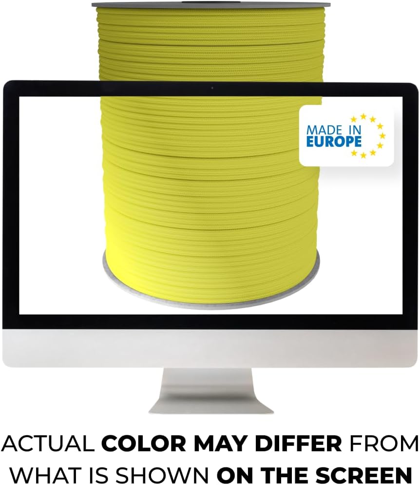 EdcX 4 mm Nylon Paracord 550 30 m (100 Fuß) – Typ III, 100% Nylonseil, 7-strängiges Seil, 4 mm Nylonseil in Volltonfarben (Black, 30 m) 286 61VgDhi2uuL. AC SL1080 - antaresshop.de