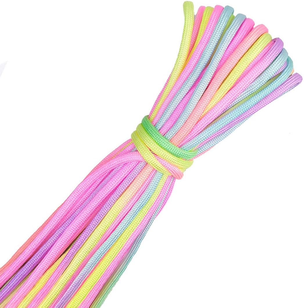 TFlower Paracord Schnur Regenbogen Nylon Seil mit 7 Strängen Fallschirmschnur Reißfestem Paracord Seil 4mm 10 61XSn0QZ6mL. AC SL1100 - antaresshop.de