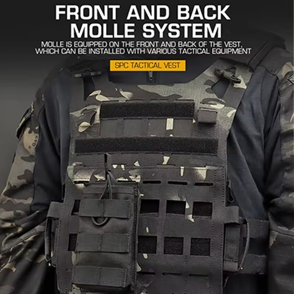 TS TAC-SKY Leichte SPC Taktische Weste, MOLLE-System, SPC Weste, Brust-Rigs, Schnellverschluss-Molle-Plattenträger(VE-67-WG) 3 61ZVZfanjHL. AC SL1024 - antaresshop.de
