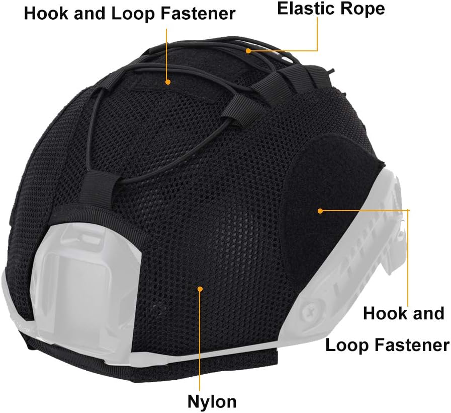 Gexgune Taktische Helmabdeckung Airsoft Paintball Wargame Gear Helmabdeckung Schutzhelm Zubehör für CS Shooting Hunting 3 61mYy3KARRL. AC SL1000 - antaresshop.de