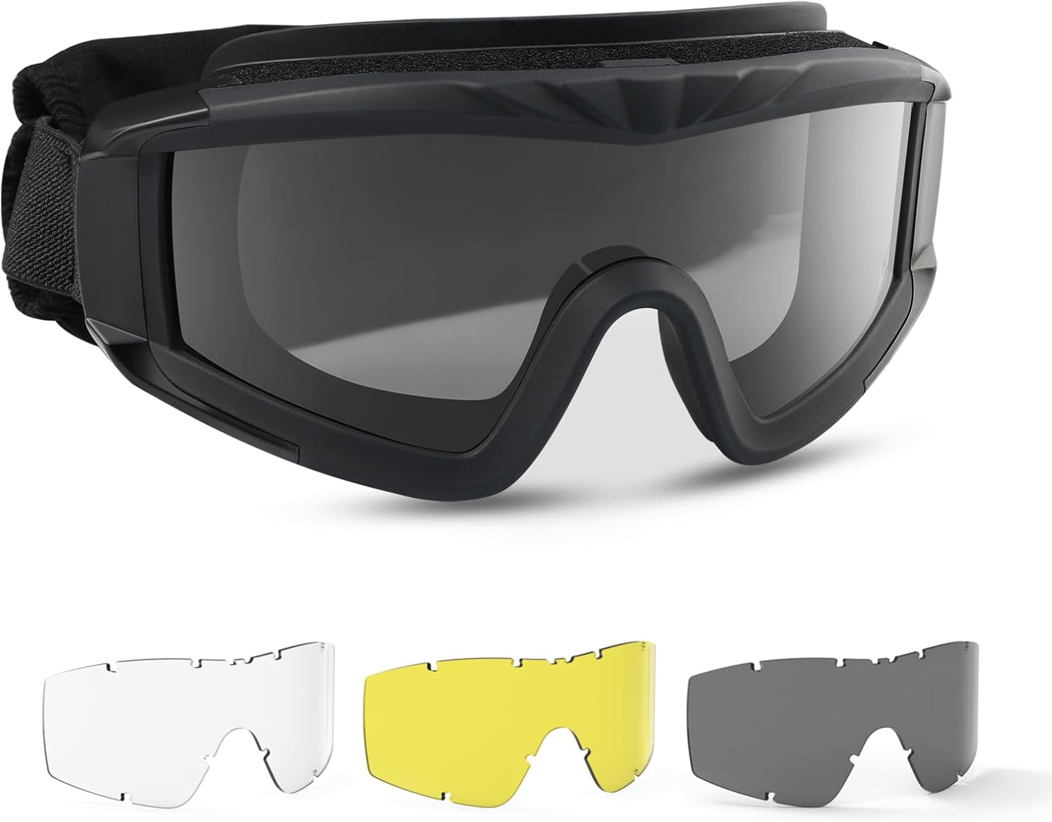 Feyachi Airsoft-Brille Taktische Militär Schutzbrille mit 3 austauschbaren Gläsern UV400-Schutz Schießbrille Anti-Fog-Brille Outdoor Sport Jagd Radfahren Paintball 1 61rcHaaF4CL. AC SL1500 - antaresshop.de
