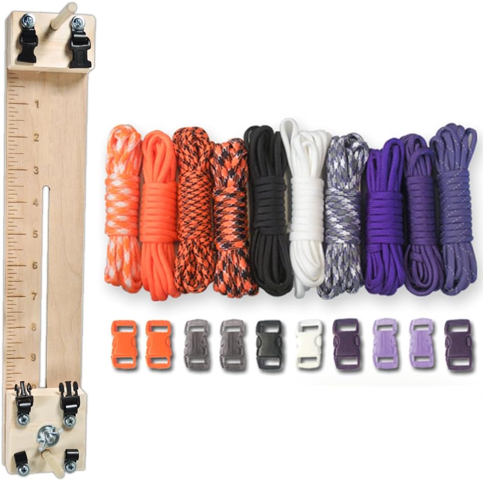 PARACORD PLANET 250 kg Typ III Paracord Combo Bastelset mit einer 25,4 cm Pocket Pro Jig - zusätzliche Monkey Fist Jig Option 11 61sq5e0YKpL. AC SL1000 - antaresshop.de