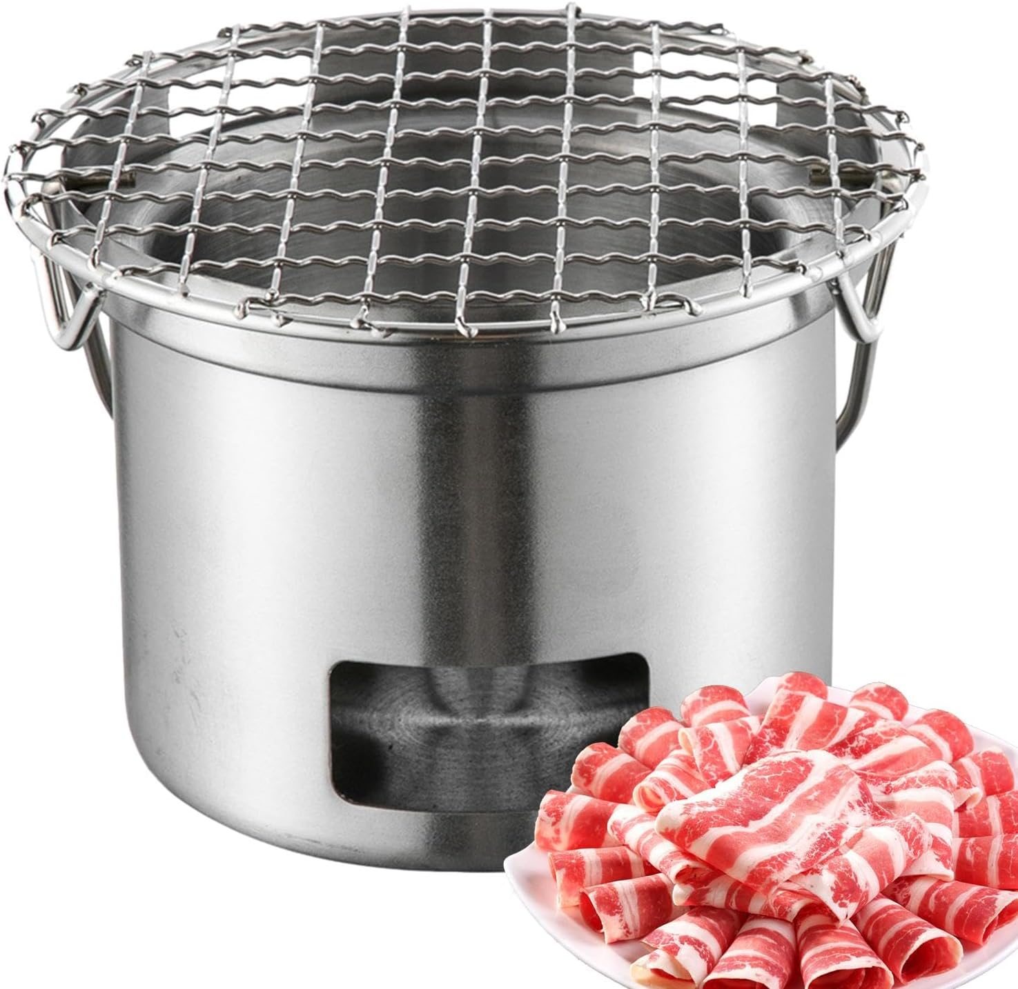 Herd für Camping, Rucksackreisen, Campingkocher, Grills | Mini-Edelstahl-Brennofen, Alkoholkocher,Kompakter Grillofen mit Anti-Verbrühungs-Griff für Outdoor-Kochpicknick 7 71Iw+GyIaML. AC SL1500 - antaresshop.de