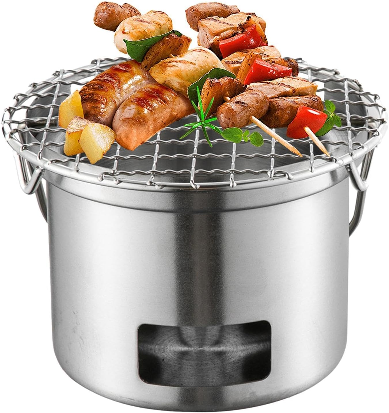 Herd für Camping, Rucksackreisen, Campingkocher, Grills | Mini-Edelstahl-Brennofen, Alkoholkocher,Kompakter Grillofen mit Anti-Verbrühungs-Griff für Outdoor-Kochpicknick 1 71mA4Ag0QbL. AC SL1500 - antaresshop.de