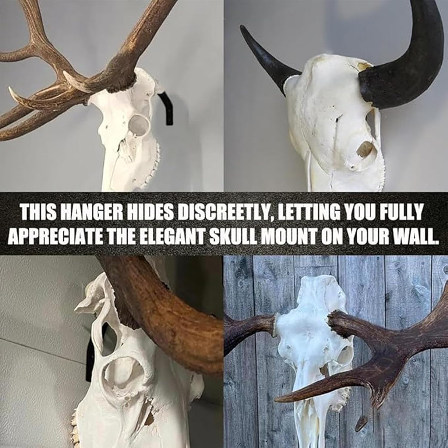 ZHUMCCY Totenkopf-Aufhänger | Verstellbare Hirsch-Schädel-Halterung | bündig Display Wandhalterung, Hirsch Schädel Haken, Heimdekorationen für Montage von Schweinen, Aoudad, Alligator, 6 71Gr1gBDYzL. AC SL1500 - antaresshop.de