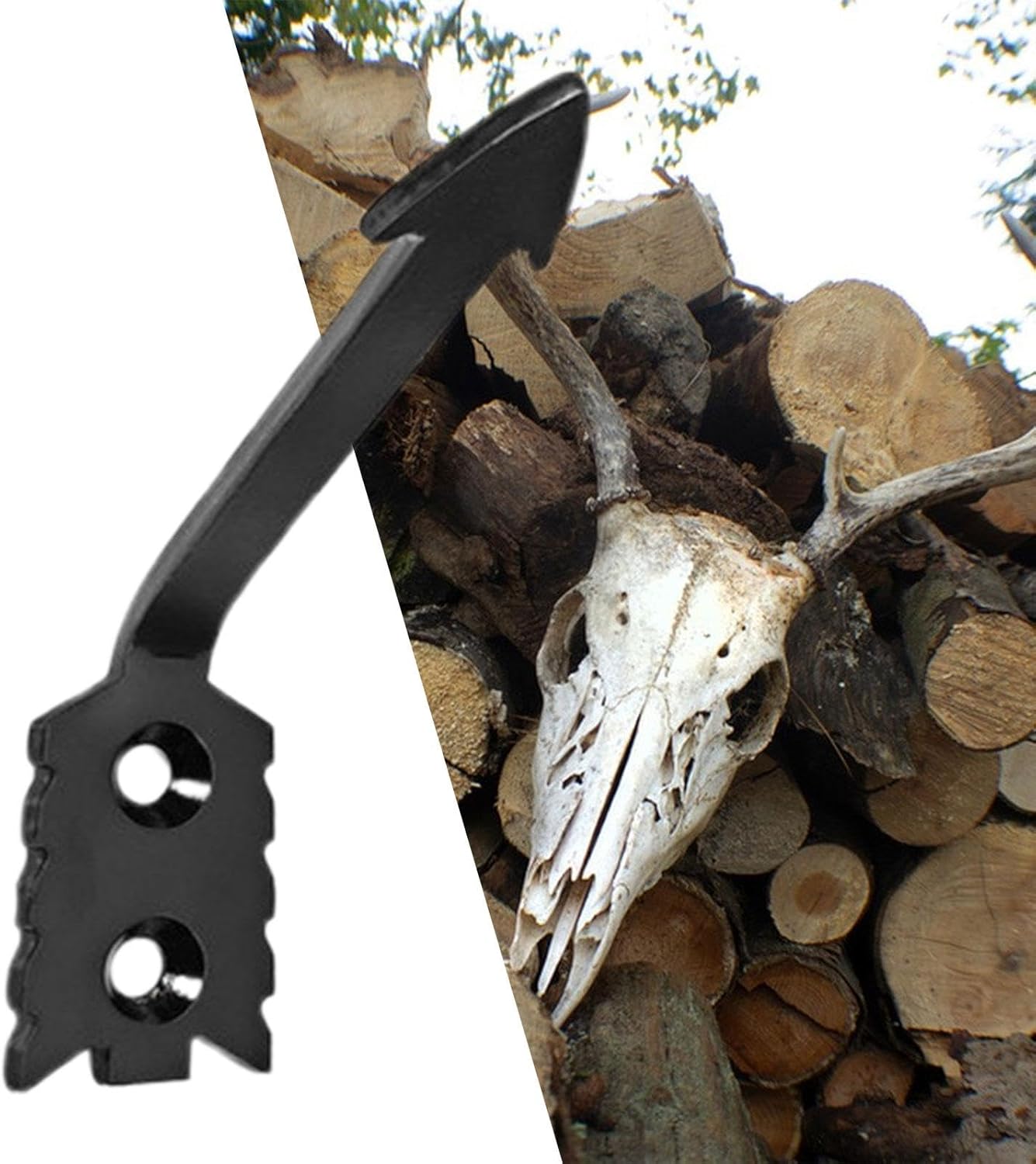 Uhngw Europäische Totenkopf-Halterung, dekorative Totenkopf-Halterung, Set mit 6 Hirsch-Schädel-Display-Racks für Innen- und Außenbereich, kleine Spielkopf-Wandhalterung 3 71kCIwfFepL. AC SL1500 - antaresshop.de