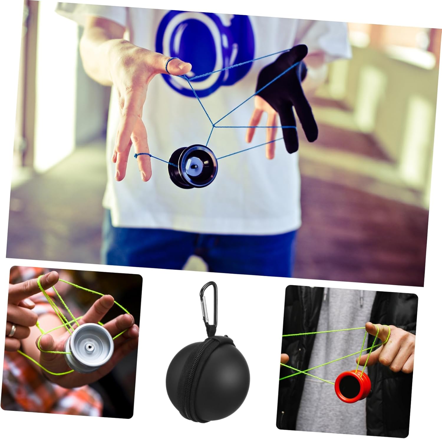 HANABASS Kasten Jo-Jo-Tasche Professional Party Veranstalter Jo-Jo-Ballhalter tragbare -Tasche Yoyo-Fall Yoyo-Ballhalter Jo-Jo-Koffer zur Aufbewahrung Jo-Jo- -Etui Eva Schwarz 4 71BlAdIqmpL. AC SL1500 - antaresshop.de
