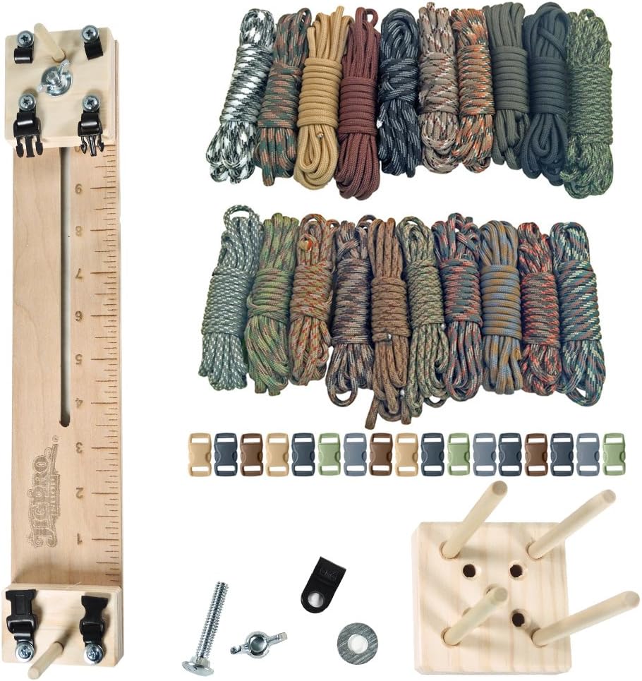 PARACORD PLANET 250 kg Typ III Paracord Combo Bastelset mit einer 25,4 cm Pocket Pro Jig - zusätzliche Monkey Fist Jig Option 19 71JbcWwWsyL. AC SL1000 - antaresshop.de