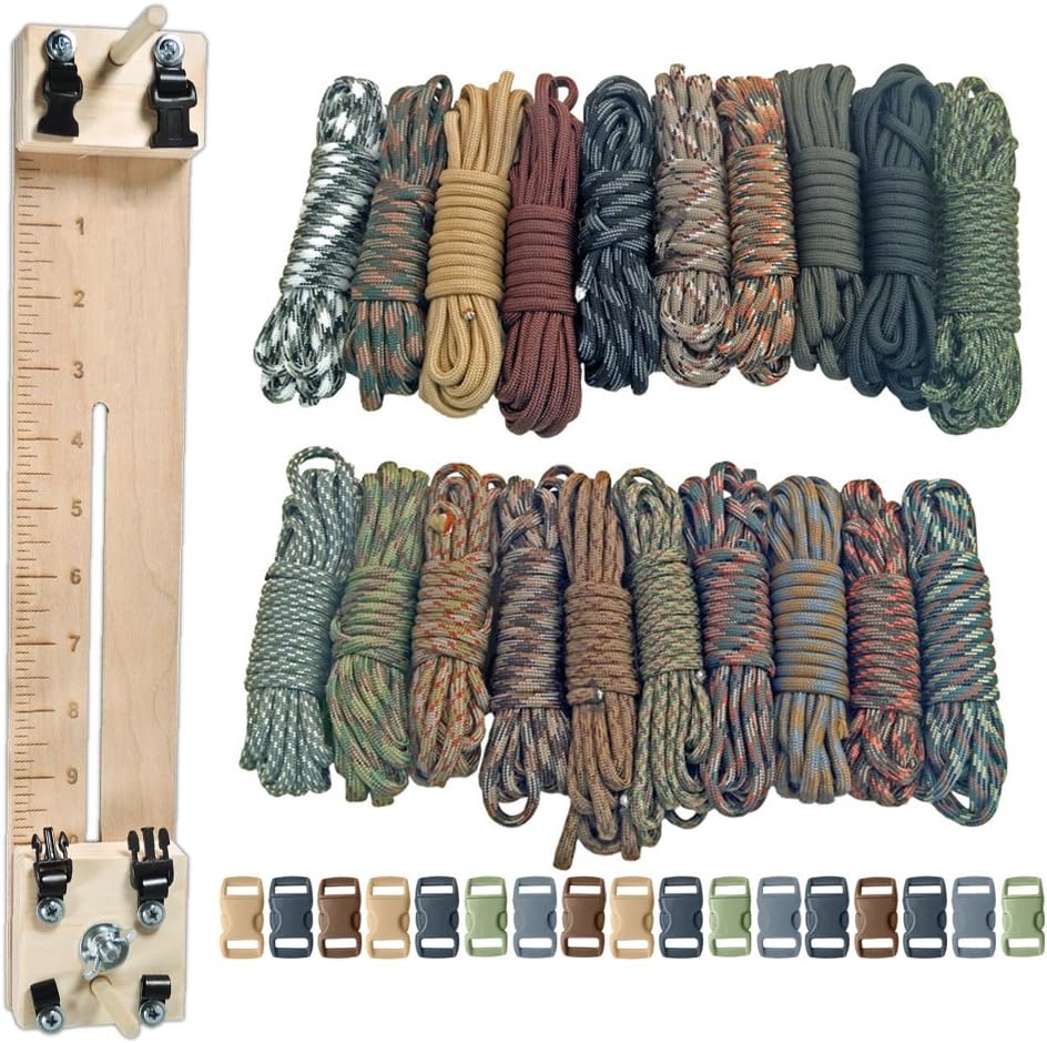 PARACORD PLANET 250 kg Typ III Paracord Combo Bastelset mit einer 25,4 cm Pocket Pro Jig - zusätzliche Monkey Fist Jig Option 27 71N0dET2zuL. AC SL1000 - antaresshop.de