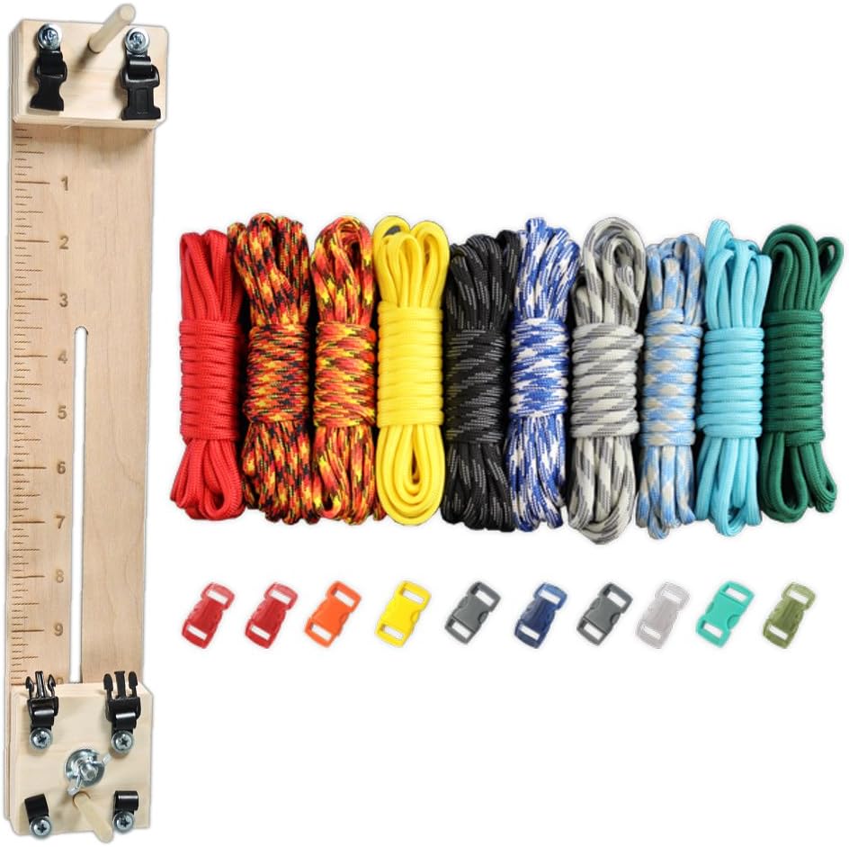 PARACORD PLANET 250 kg Typ III Paracord Combo Bastelset mit einer 25,4 cm Pocket Pro Jig - zusätzliche Monkey Fist Jig Option 25 71SndMI0iYL. AC SL1000 - antaresshop.de