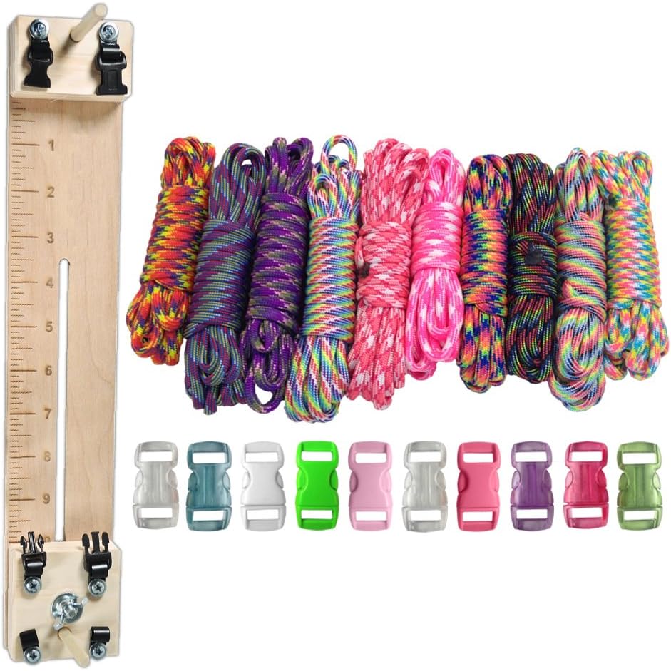 PARACORD PLANET 250 kg Typ III Paracord Combo Bastelset mit einer 25,4 cm Pocket Pro Jig - zusätzliche Monkey Fist Jig Option 14 71TvHsZ9ubL. AC SL1000 - antaresshop.de