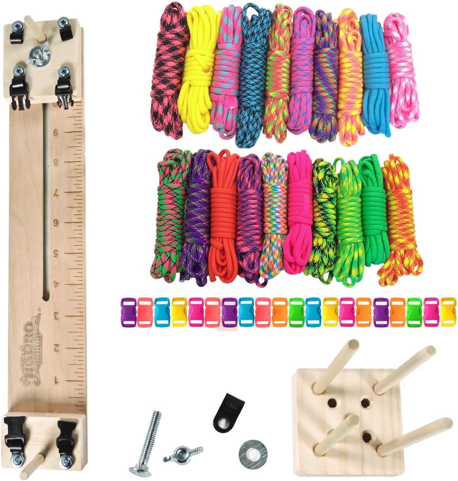 PARACORD PLANET 250 kg Typ III Paracord Combo Bastelset mit einer 25,4 cm Pocket Pro Jig - zusätzliche Monkey Fist Jig Option 15 71UCMIQKPrL. AC SL1000 - antaresshop.de