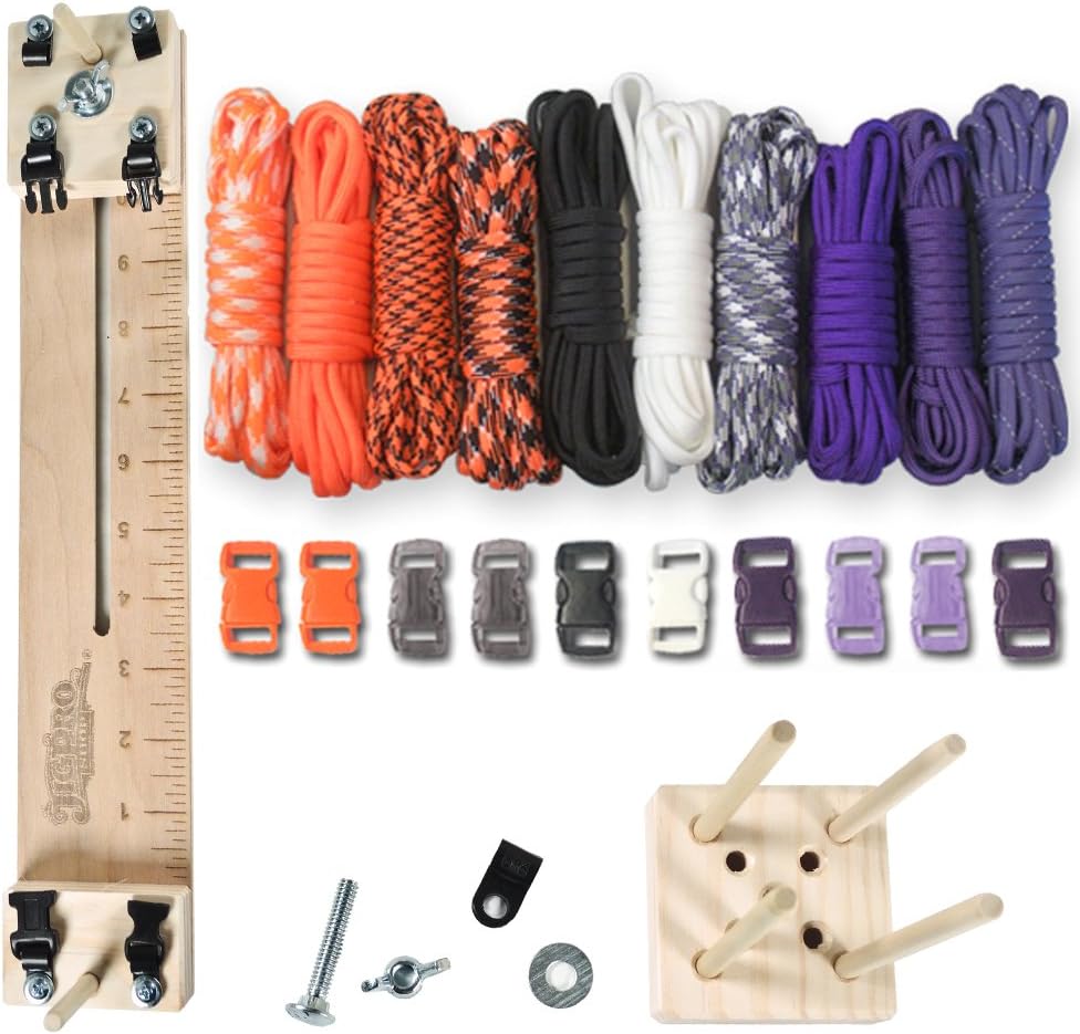 PARACORD PLANET 250 kg Typ III Paracord Combo Bastelset mit einer 25,4 cm Pocket Pro Jig - zusätzliche Monkey Fist Jig Option 5 71w9hcC2qWL. AC SL1000 - antaresshop.de