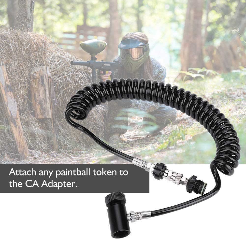 Alomejor Paintball Adapterschlauch Fernspulenschlauchleitung mit Schnellverschluss-Trennadapter Zylinderanschluss Ventilschlauch für HPA CO2 6 714Mo+aQ3sL. AC SL1001 - antaresshop.de