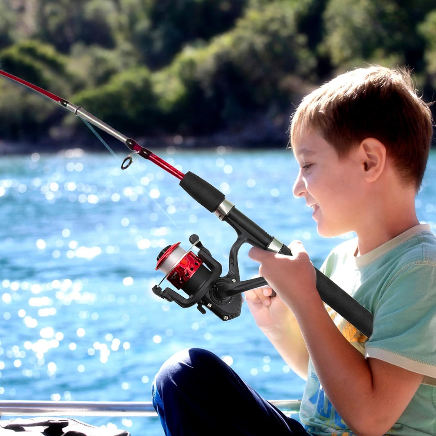 Tasche für Elektroroller – Angelruten-Set für Kinder, tragbare Angelrute mit Rad für Anfänger und Anfänger, E-Scooter-Zubehör | 2 l große, robuste, reflektierende Halterung für Camping, Reisen, Sport 2 71VXTQs3CVL. AC SL1500 - antaresshop.de
