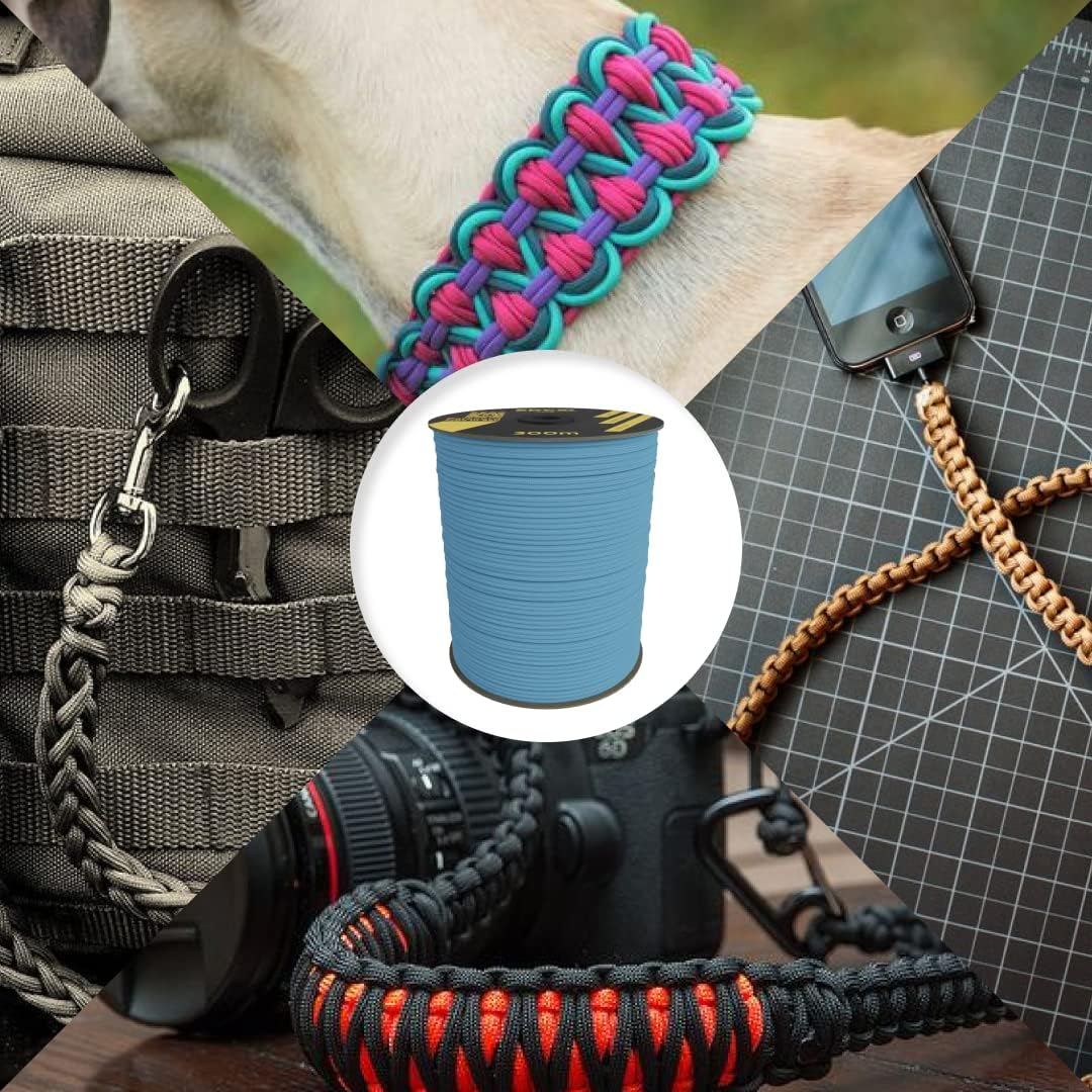 EdcX 4 mm Nylon Paracord 550 30 m (100 Fuß) – Typ III, 100% Nylonseil, 7-strängiges Seil, 4 mm Nylonseil in Volltonfarben (Black, 30 m) 158 71YIVe8Ka8L. AC SL1080 - antaresshop.de