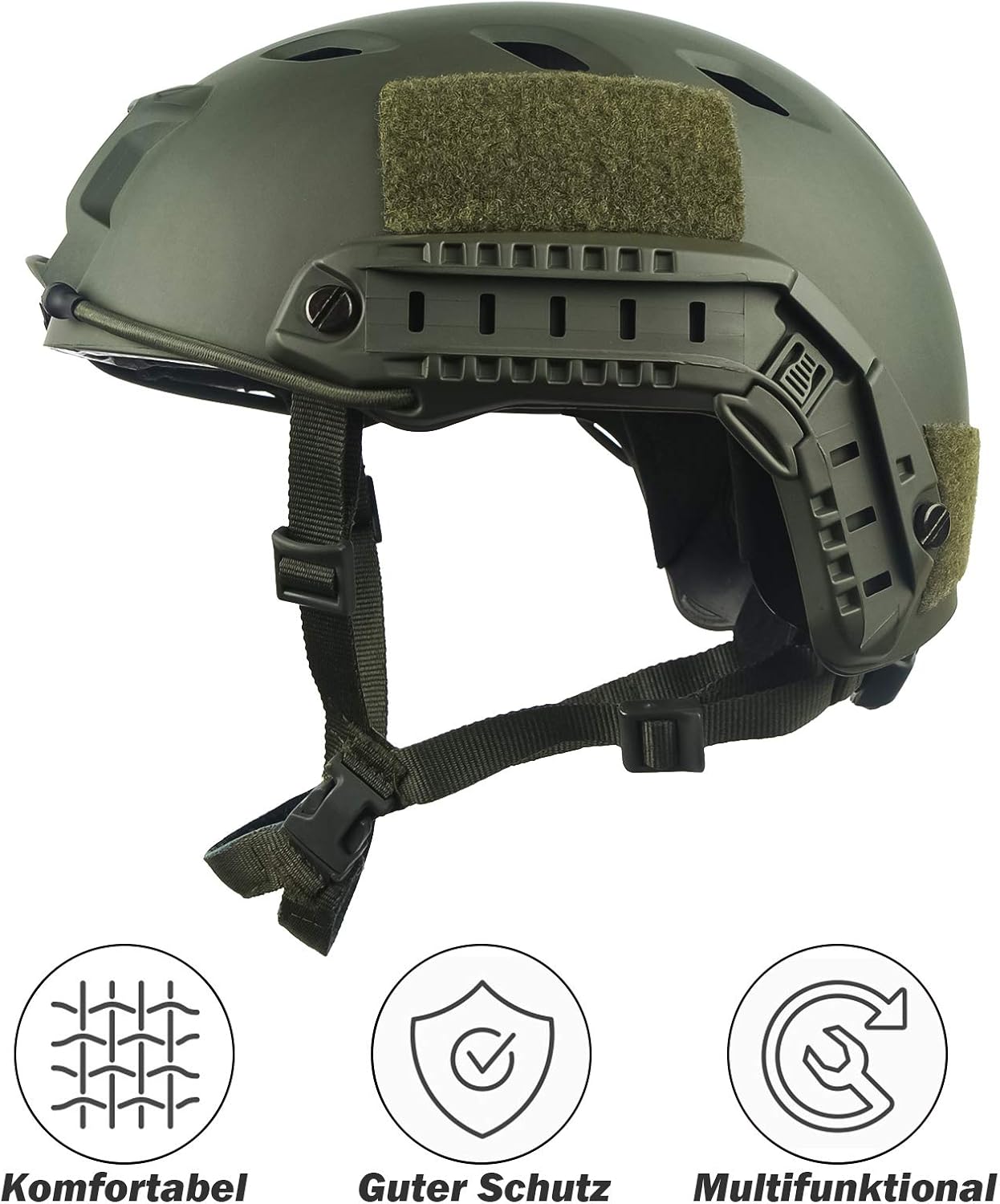 LOOGU Tactical Helmet Fast Airsoft Helmet Ops Core Protective Helmet with Pads and Side Rails Crash Helmet for Leisure Outdoor Paintball Combat Helmet Combat Helmet Top Helmet… 7 71kSfX1BhlL. AC SL1500 - antaresshop.de