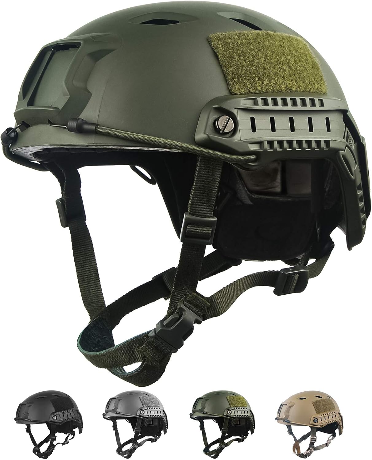 LOOGU Tactical Helmet Fast Airsoft Helmet Ops Core Protective Helmet with Pads and Side Rails Crash Helmet for Leisure Outdoor Paintball Combat Helmet Combat Helmet Top Helmet… 1 71qPpamebHL. AC SL1500 - antaresshop.de