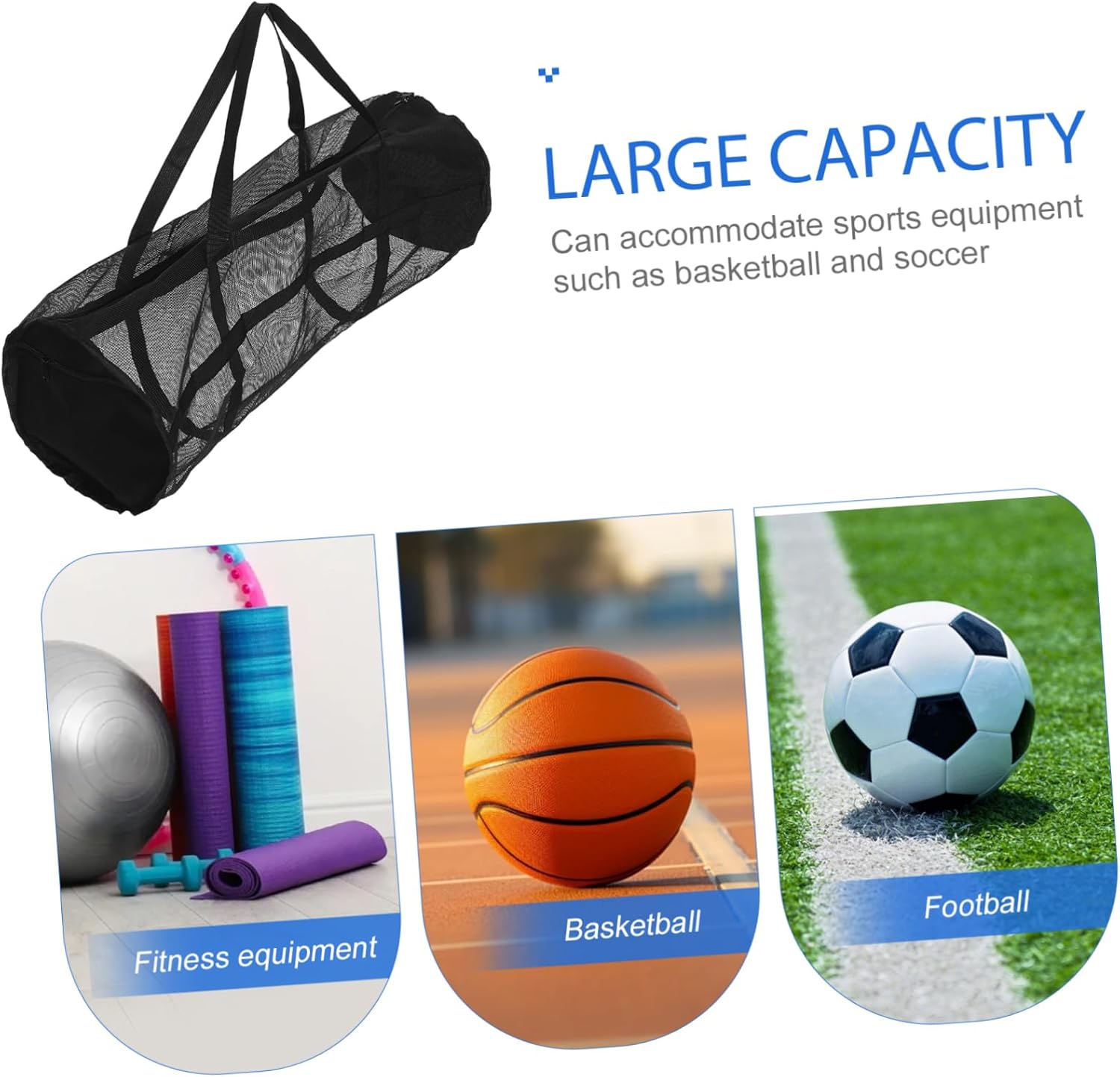 BESPORTBLE Ergonomische Schultergurte Mesh-Sporttasche Große Reisetasche Für Basketball-fußball-tauchausrüstung 8 716yQAFXpsL. AC SL1500 - antaresshop.de