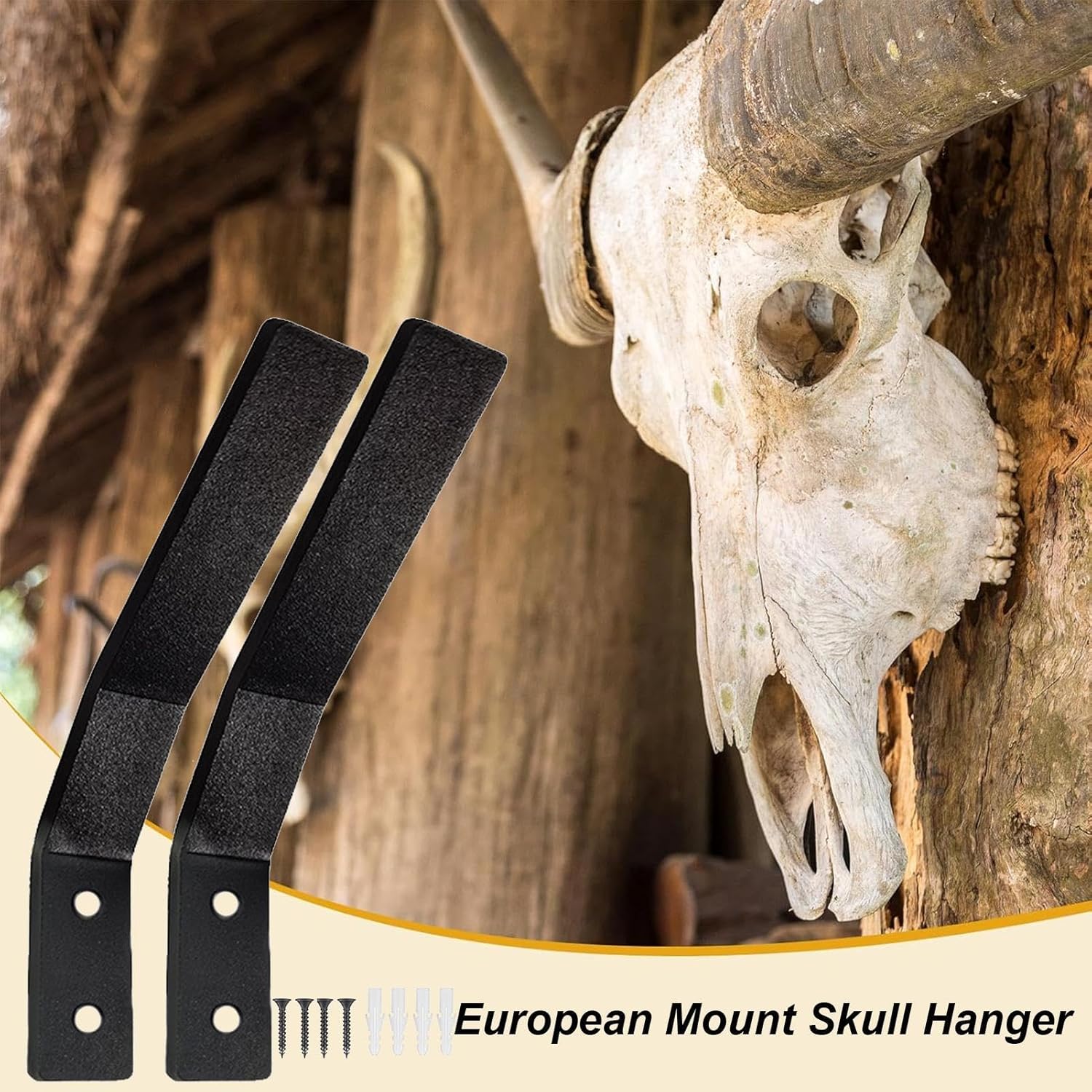 ZHUMCCY Totenkopf-Aufhänger | Verstellbare Hirsch-Schädel-Halterung | bündig Display Wandhalterung, Hirsch Schädel Haken, Heimdekorationen für Montage von Schweinen, Aoudad, Alligator, 2 81 RyK+LKZL. AC SL1500 - antaresshop.de