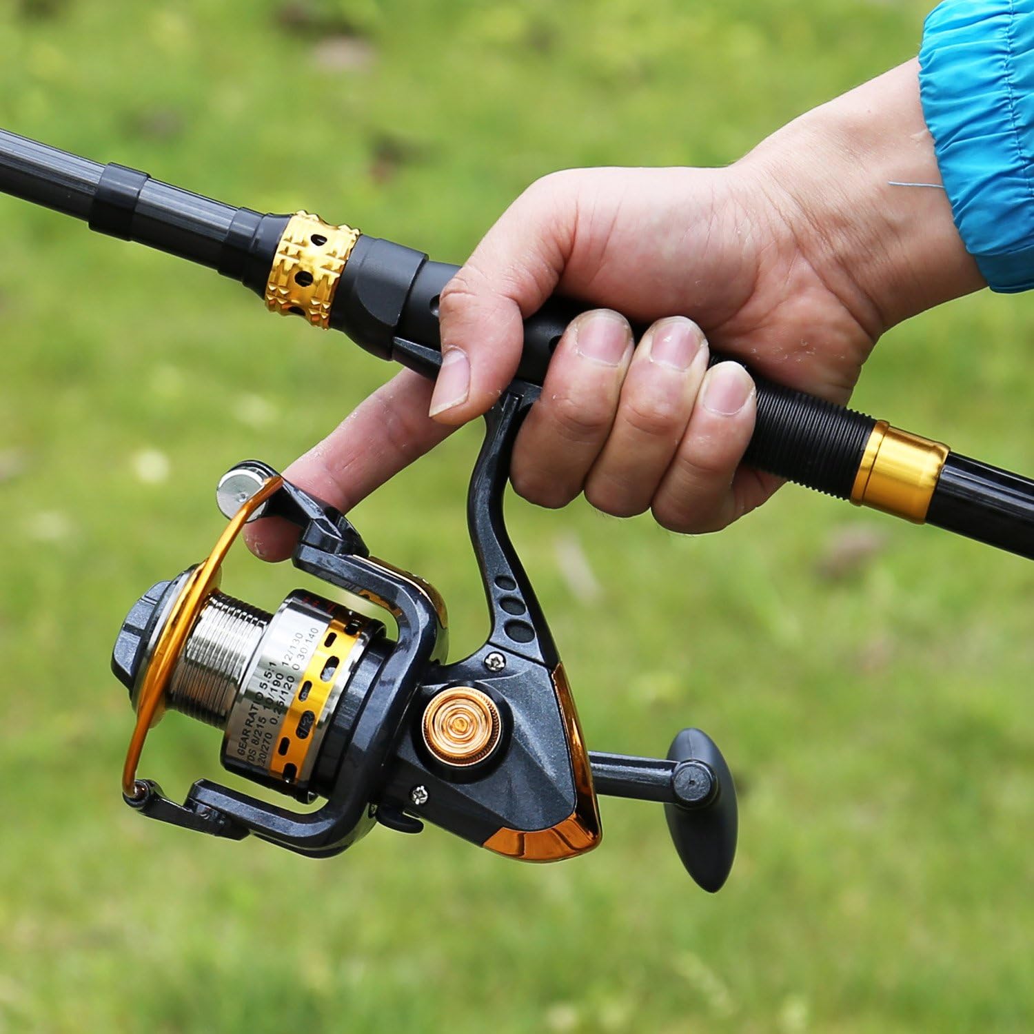 Sougayilang Angelruten-Spule Combos Kohlefaser Teleskop-Angelrute mit Spinnrolle für Reisen in Salzwasser und Süßwasser 6 81BIkPrzwZL. AC SL1500 - antaresshop.de