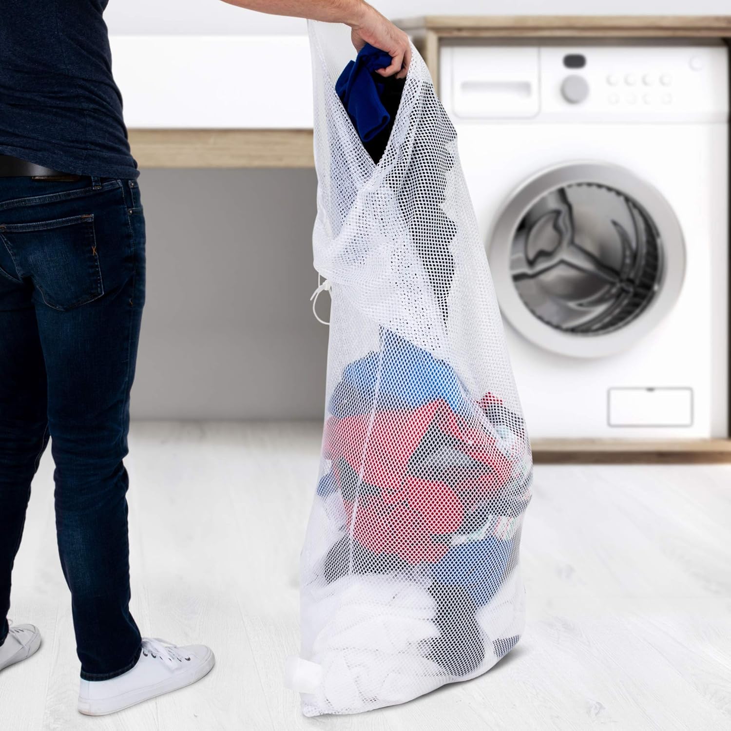 Champion Sports Netztasche für Sportausrüstung, Mehrzweck-Nylon-Kordelzug mit Schloss und ID-Tag für Bälle, Strand, Wäsche 26 81IKmL5IYuL. AC SL1500 - antaresshop.de