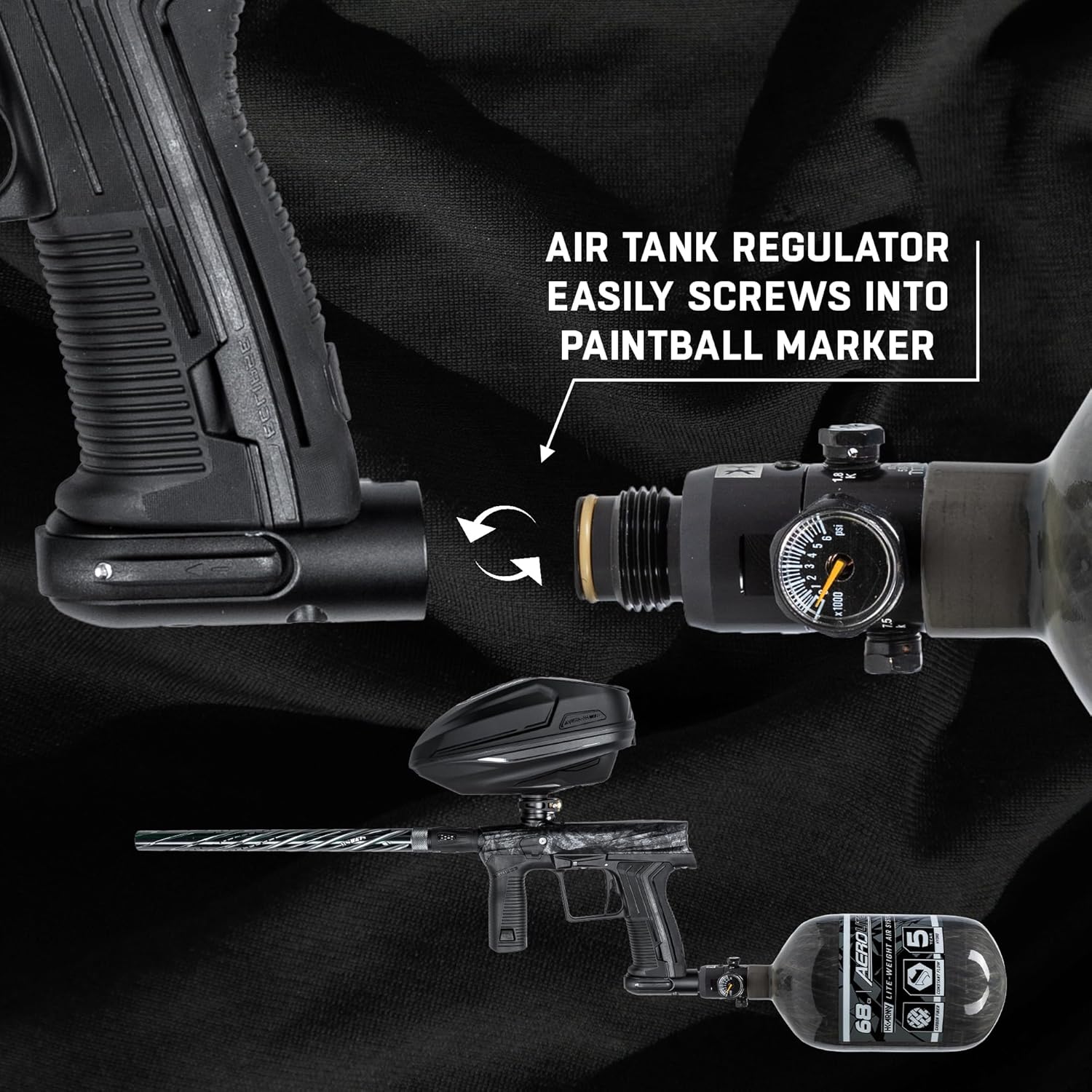HK Army 68/4500 Aerolite Kohlefaser HPA Druckluft Paintball Tanksystem 7 81NpOWg1jSL. AC SL1500 - antaresshop.de