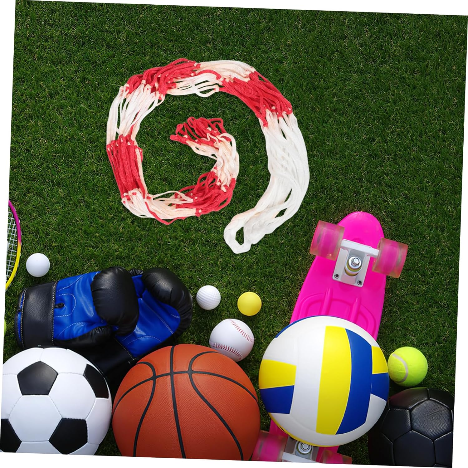 Sosoport 2 Stück Ballnetztasche Fußball-Mesh-Tasche Mesh-Sporttasche Balltasche Ballaufbewahrungstasche Ballträger Netztasche zur Ballaufbewahrung Polypropylen rot 5 81QhStUA5AL. AC SL1500 - antaresshop.de