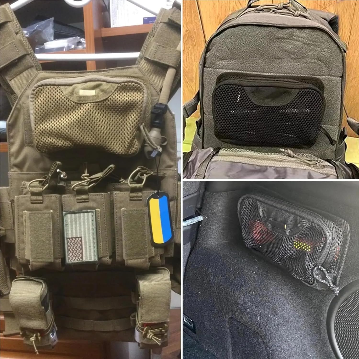 YChoolco Taktische Mesh-Reißverschlusstasche, modularer Einsatzpanel-Organizer, EDC-Aufbewahrungstasche mit Klettverschluss for Rucksacktaschen-Zubehör 7 81pCDlXYOwL. AC SL1500 - antaresshop.de